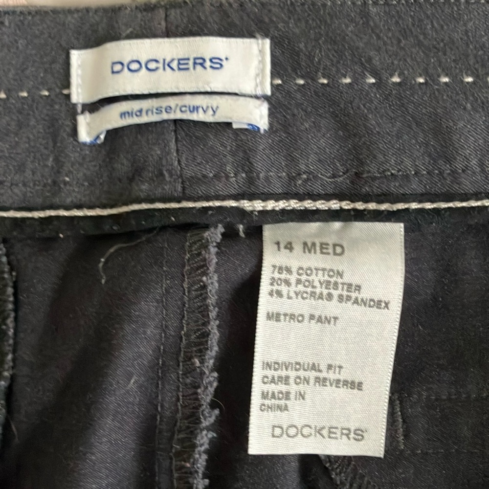Dockers Mid Rise Curvy Gray Pants